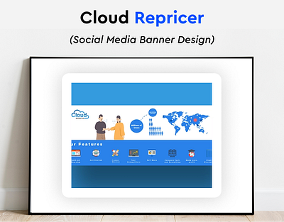 Cloud Social Media Banner app branding design graphic design illustration logo mobile design ui ux vector