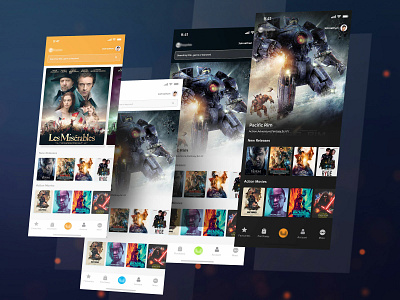 Playing with the themes ! colors compare comparison contrast feedback listing movie movie app movie booking movie reviews reviews shows theme design tickets