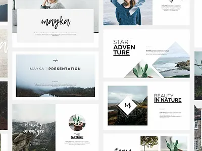 Mayka Keynote Template business clean creative fashion infographic keynote keynote presentation keynote template mayka keynote template minimal modern nature powerpoint professional slide social media startup template templates vintage