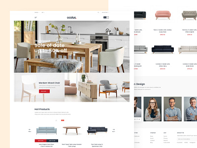 Ocolus - Furniture Woocommerce Theme branding creative decor design ecommerce furniture minimal multipurpose ocolus theme design theme forest typography ui ux woocommerce theme wordpress wordpress themes