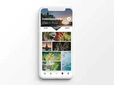 Travel App Screen angular design indigo indigo.design infragistics mobile product travel travel app ui ui ux ux
