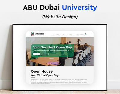 ADU University Website Design app branding design graphic design illustration logo mobile design ui ux vector