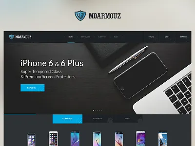 MoArmouz app blue case study design fun photoshop project redesign ui ux web website