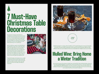 Christmas Editorial 2022 trends christmas clean creative design editorial editorial design grid layout mulled wine print print design typo typography ui ui elements uidesign ux web web design