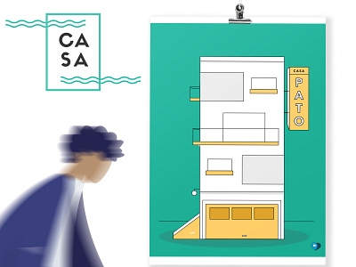 Home Posters apartment art casa design home illustraton poster print series