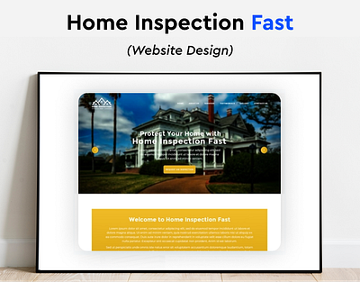 Home Inspection Fast Website Design app branding design graphic design illustration logo mobile design ui ux vector