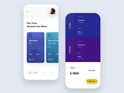 Trip App Exploration app colors exploration holiday minimal trip ui visual white