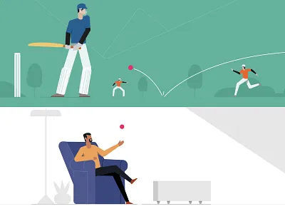 Howzat! animated explanation character cricket cricpod explainer illustration team wowmakers