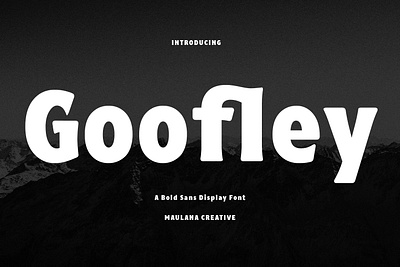 Goofley Display Sans Retro Font branding design font fonts graphic design logo nostalgic sans font