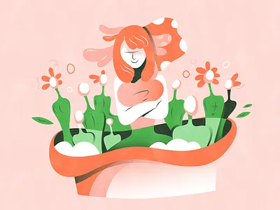 The "Outstander" | 一枝独秀 chinese chineseidiom design flat flower fourchars hiwow idiom illustration plants vector