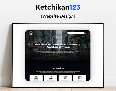 Ketchikan123 Website Design app branding design graphic design illustration logo mobile design ui ux vector