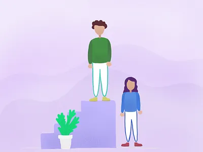 Inequality apple pencil design illustration inequality ipad women in tech