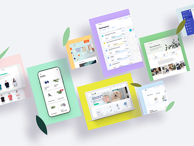 NOPE Works animation app branding card clean landing minimal mobile responsive ui ux web