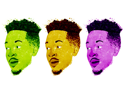 3 x CJ 3 ball basketball blazers cj head hoops illustration mccollum nba oregon pdx portland ripcity shooting guard sports trail blazers
