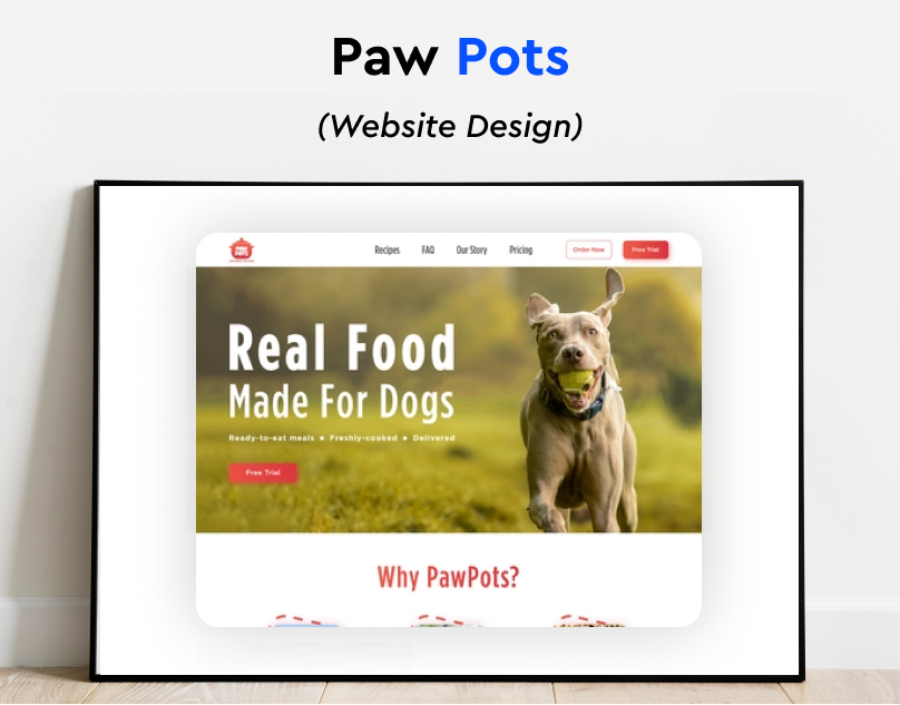 PawPots Website Design app branding design graphic design illustration logo mobile design ui ux vector