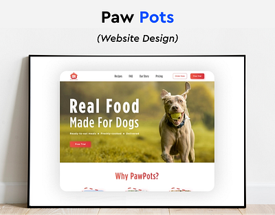 PawPots Website Design app branding design graphic design illustration logo mobile design ui ux vector