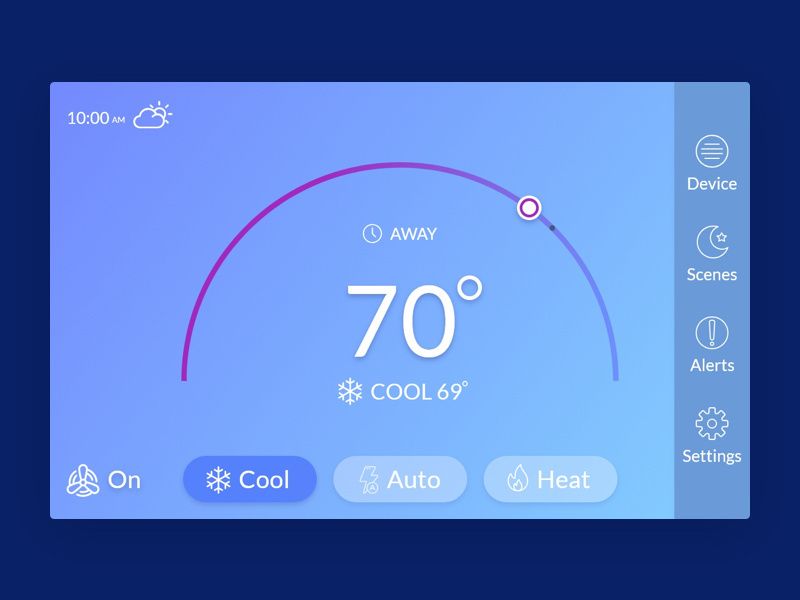 Example of Thermostat Interface Design