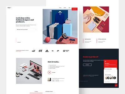 Fluke Landing page adidas chat bot fashion hero images landing landing page sketch ui art user experience user interface ux ux ui web