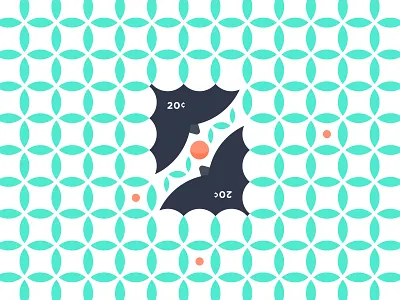 Bat stamp bat character flat design flat illustration freelance illustrator fruit geometric illustration jungle leaf pattern leaves logo design pattern peach stamp stamp design symmetrical design symmetry vector illustration