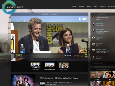 KAOS Connect interface marketing product design user experience user interface visual design web design website website concept
