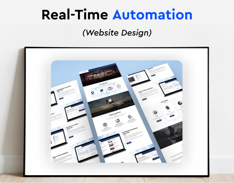 Real-Time Automation Website Design app branding design graphic design illustration logo mobile design ui ux vector