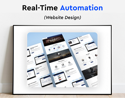 Real-Time Automation Website Design app branding design graphic design illustration logo mobile design ui ux vector