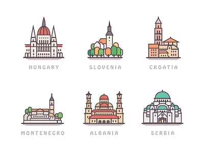 City ui ux 动画 向量 品牌 商标 图标 应用 插图 活版印刷 设计