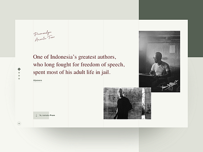 Pramoedya Ananta Toer - Story ui ux web