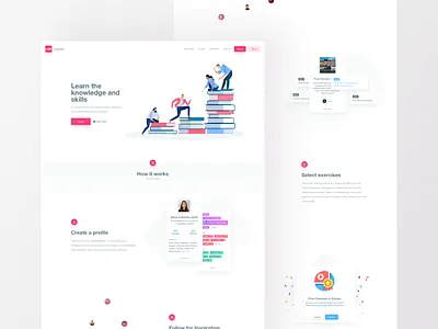 For students - CanopyLAB app course courses exercises knowledge lab landing page learn ui ux