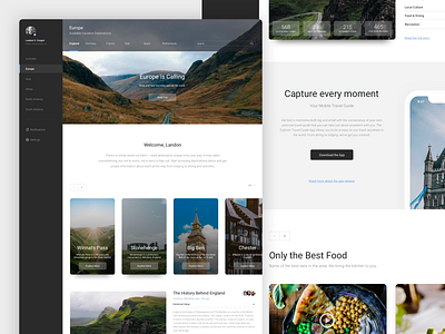 Explore Travel Product Design app cards design digital explore grid icon logo product travel travel app typography ui ux web website
