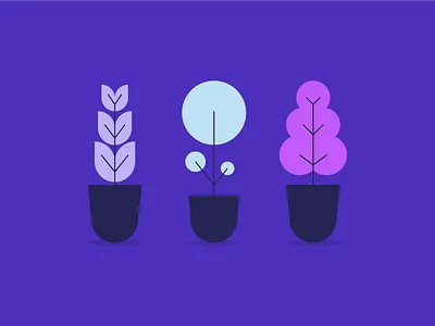 Plant Illustrations flat garden grow houseplants illustration plant plant illustration tree web web illustration