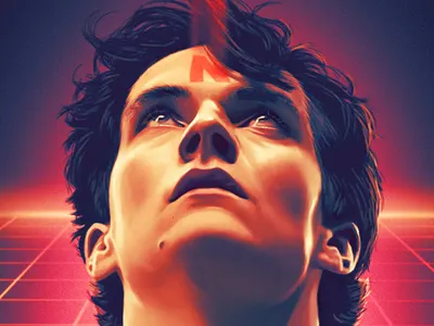 Bandersnatch 80s bandersnatch black mirror digital art digital painting illustration netflix retro