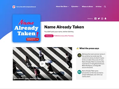 Podcast Website Template podcast website