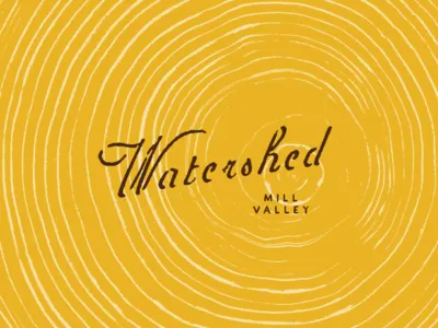 Watershed concept art deco bar branding classic design graphic graphic design icon illustration lettering logo orange restaurant retro script typography vector victorian vintage