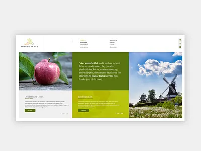 Green website UI agriculture branding clean design flat food local typography ui web website