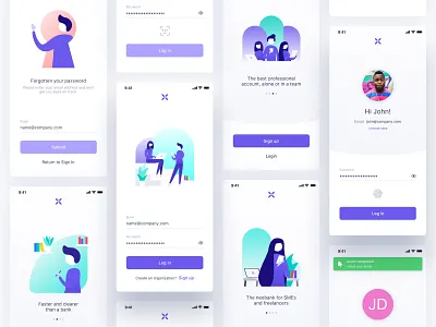 Coming soon - Qonto Login V2 account app bank banking branding design illustration input ios layout login mobile password qonto register sign in sign up textfield ui