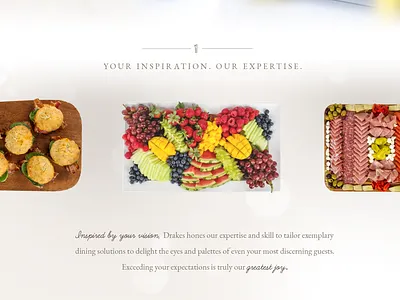 Drakes Catering Website Design design website