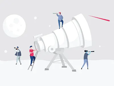 Talent Search hero banner illustration ui ux design