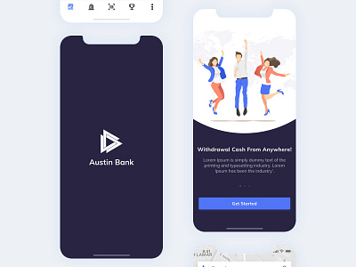 Splash/Onboarding - POS(Point Of Sale) - Withdraw Cash bank app cash client customers dashboard merchants minimal onboarding outlets pos splash ui ux withdraw