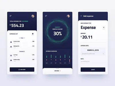 AI-based money-saving app accounting analytics app business clean design finance ios product ui ux