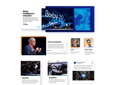 Samsung Developer Conference: Visual Elements components conference design ui ux website