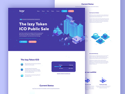 ICO Landing bitcoin bitcoin services bitcoins clean crypto crypto currency crypto exchange crypto trading crypto wallet cryptocurrency cryptocurrency exchange design ethereum illustration landing page landing page concept minimal mining uxdesign webdesign