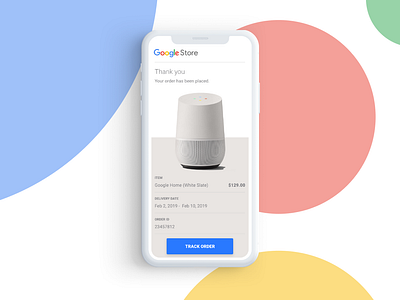 UI Design - Email Receipt adobexd design ui ux