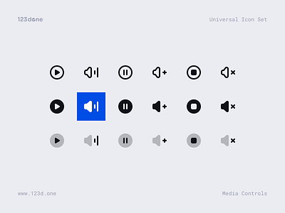 Universal Icon Set | 1986 high-quality vector icons 123done clean figma glyph icon icon design icon pack icon set icon system iconjar iconography icons iconset media minimalism symbol ui universal icon set vector icons