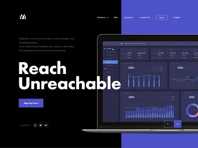 MikeCRM Web crm dragon dragonlee icon logo mike ue ui web