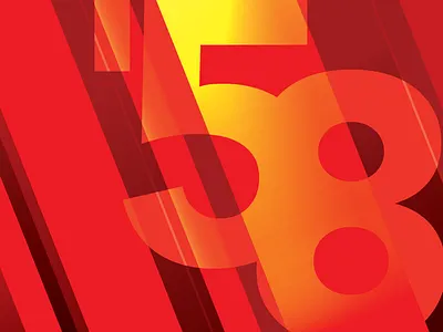 '58 Stage Backdrop backdrop background event gradient number red