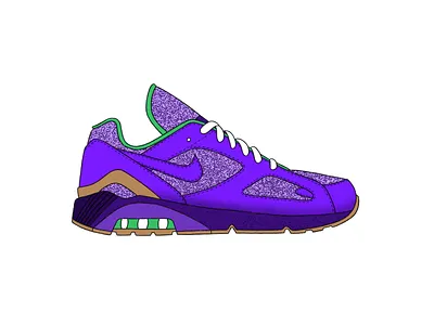 Nike Air Max 180 - Purple Rain air max black blue design green grey illustration ipad nike pattern procreate running texture ui vector white