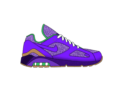 Nike Air Max 180 - Purple Rain air max black blue design green grey illustration ipad nike pattern procreate running texture ui vector white