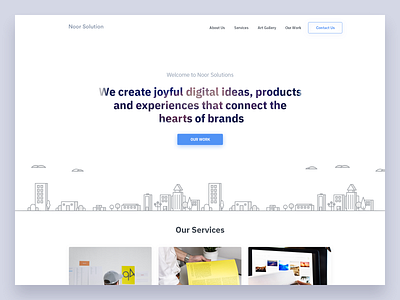 Noor Corporation - New Website Exploration blue clean design experience illustration interface typography ui ux vector web website