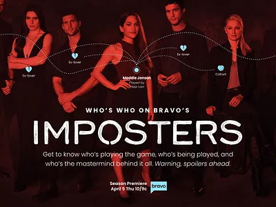 Who’s Who on Bravo’s Imposters bravo imposters native tv